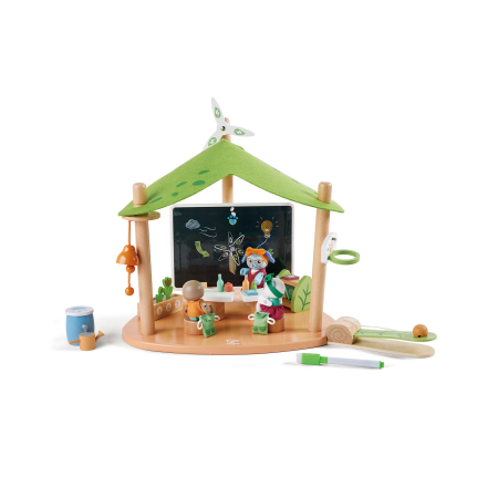 Jocuri de rol & seturi tematice - Jucarie din lemn - Scoala Planetei Verzi (36 piese)
