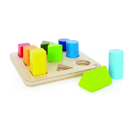 Lemn educativ - Jucarie din lemn - Sortator forme si culori