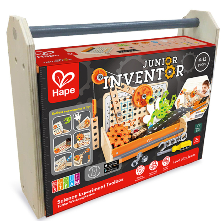 Jocuri de rol & Imitare - Jucarie din lemn - Trusa de scule cu experimente stiintifice (32 piese)