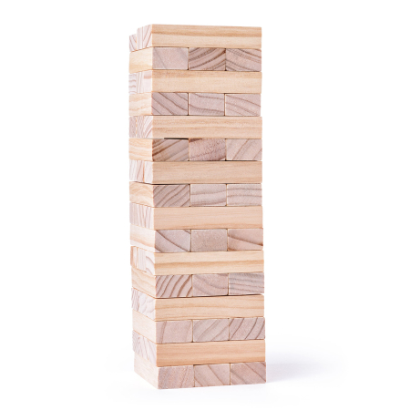 Jocuri Educative & Senzoriale - Jucarie din lemn - Turnul Tonny cu piese natur (48 piese)