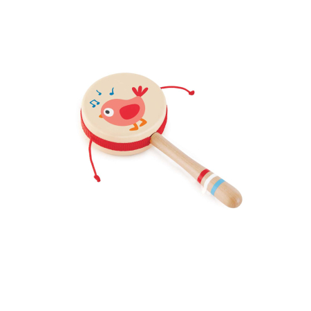 Instrumente muzicale & Ritm - Jucarie din lemn - Zdranganitoare in forma de toba