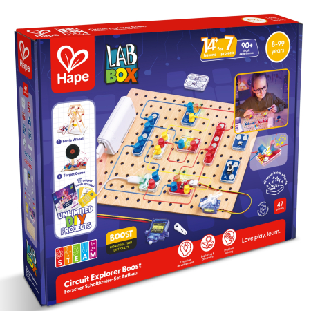 Diverse educative - Jucarie Labbox - Circuit Explorer Boost, 90+ experimente (47 piese)