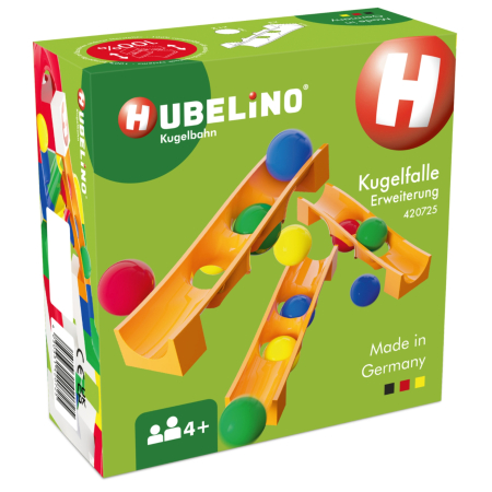 Construcții & piste cu bile - Jucarie Marble Run extensie capcana de bile Hubelino (15 piese)