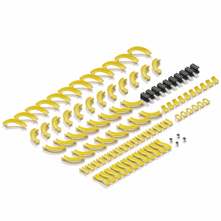 Piese & Extensii (Hubelino) - Jucarie Piese de constructie Set M Hubelino (98 piese)