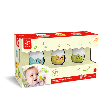 Senzorial & bebeluși - Jucarie senzoriala copii - Puii fericiti (3 piese)