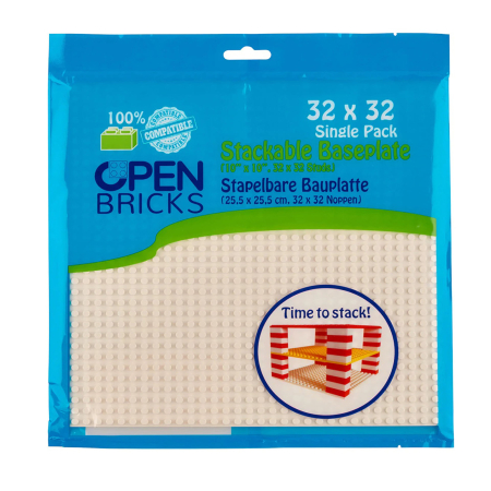 Plăci & Piese compatibile - Jucarie - Seturi de constructie - Placa alba 32x32