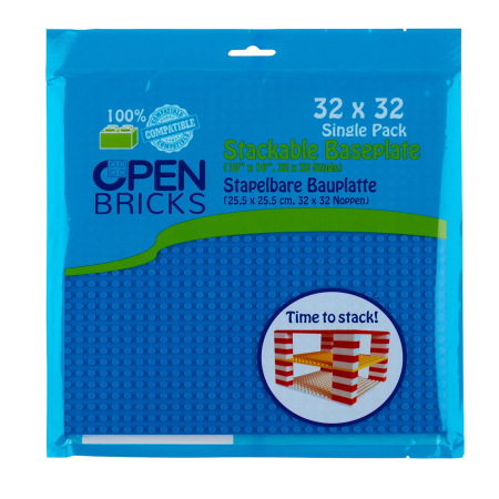 Plăci & Piese compatibile - Jucarie - Seturi de constructie - Placa albastra 32x32