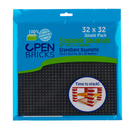 Plăci & Piese compatibile - Jucarie - Seturi de constructie - Placa neagra 32x32