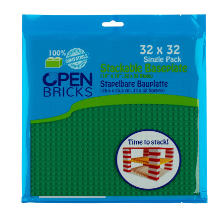 Plăci & Piese compatibile - Jucarie - Seturi de constructie - Placa verde 32x32