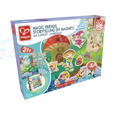 Arta & Șevalete - Kit de creat magneti pentru copii cu tematica Fantasy - 17 piese