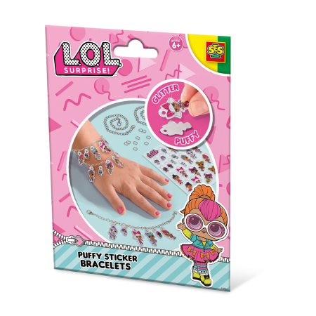 Diverse educative - L.O.L. - Bratari pentru copii Puffysticker