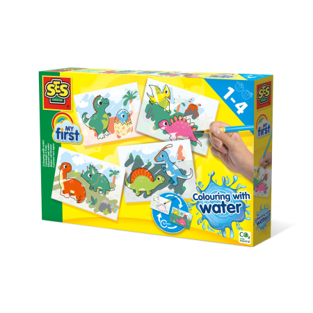 Preșcolari (My First) - My first - Coloreaza cu apa dinozauri