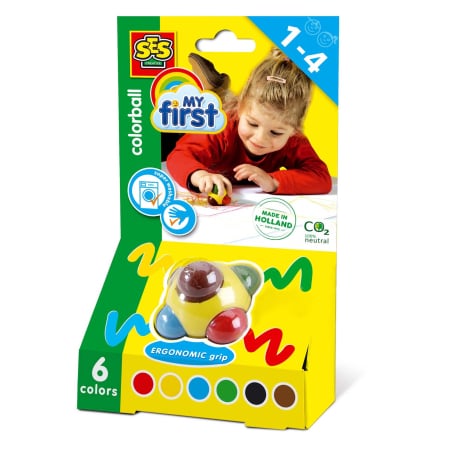 Lemn educativ - My first - Creioane cerate sub forma de colorball