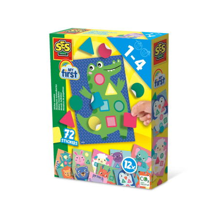 Preșcolari (My First) - My first - Set creativ copii cu autocolante mozaic, animale