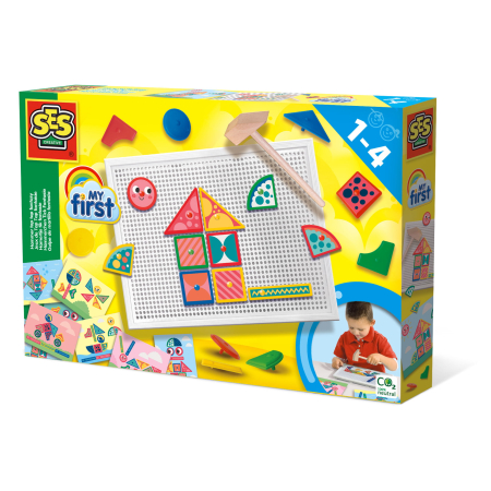 Lemn educativ - My first - Set creativ Hammer Tap Tap Fantasy