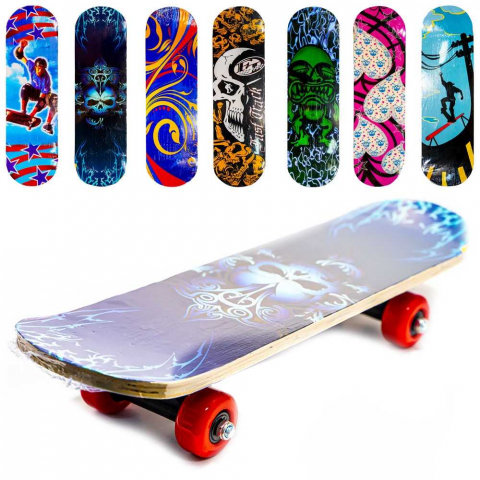 Jucarii exterior - Placa skateboard din lemn, 40 cm