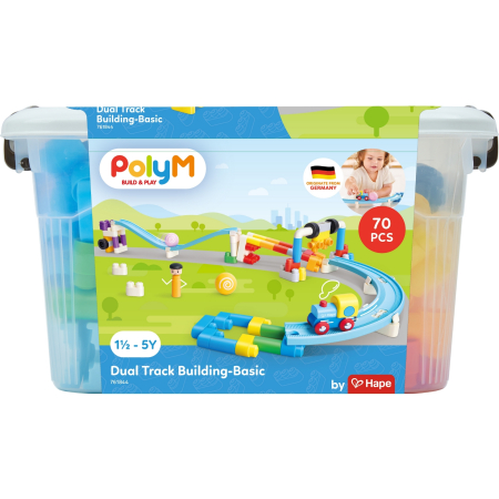Construcții & blocuri - PolyM - Dual Track Building - Basic (70 piese)