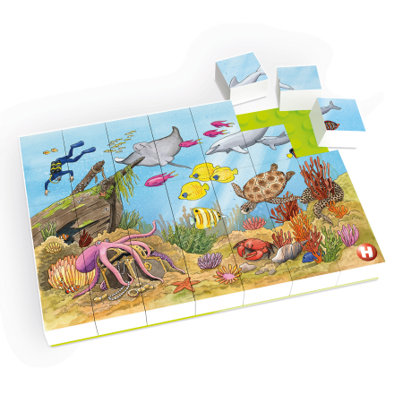 Piese & Extensii (Hubelino) - Puzzle Lumea subacvatica Hubelino (35 piese)