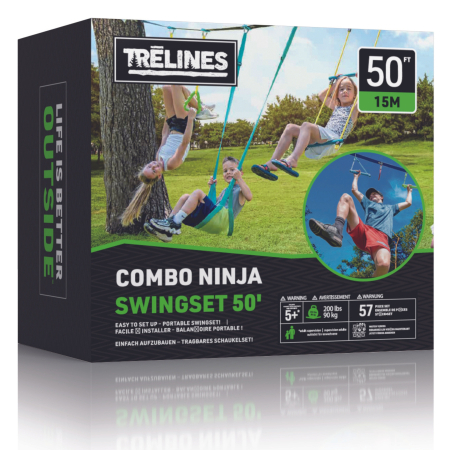 Echilibru & Agility - Set combo Ninja leagane (15 m)