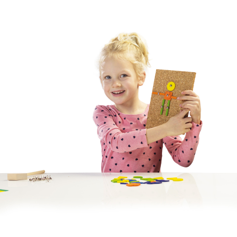 Set constructie copii - Jucarie de indemanare cu ciocan si cuie - Hammer Tic Fantezie [1]