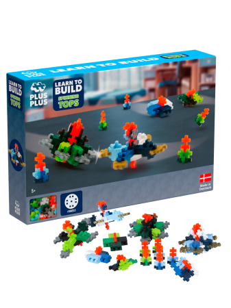 Puzzle-uri & Construcții - Set constructie Plus-Plus, 240 piese, Invata sa construiesti un titirez