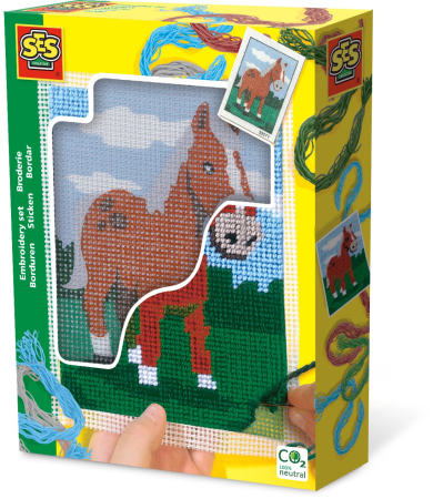 Activități & Îndemânare - Set creativ - Broderie cal