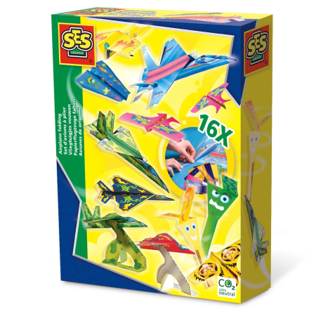 Hârtie & Decupaj - Set creativ de jucarie - Avioane din hartie