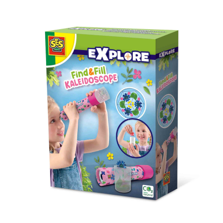 Artă & Meșteșuguri - Set creativ - Decoreaza caleidoscop cu elemente din natura