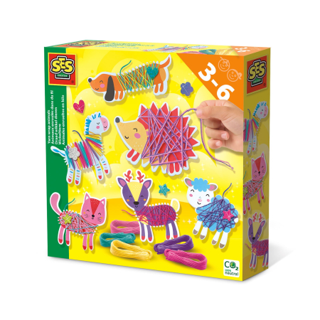 Artă & Meșteșuguri - Set creativ - Imbraca animale cu ata