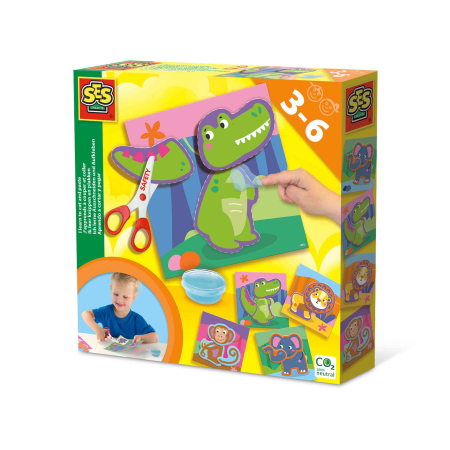 Artă & Meșteșuguri - Set creativ - Invat sa decupez si sa lipesc, animale