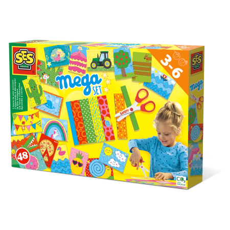 Hârtie & Decupaj - Set creativ - Invat sa folosesc foarfeca set mare