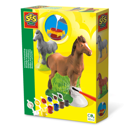 Plastilină & Mulaj - Set creativ mulaj si pictura - Cal