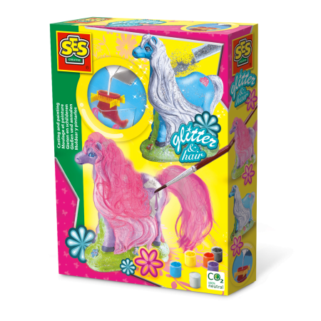  Plastilină & Mulaj - Set creativ mulaj si pictura - Cal cu coama