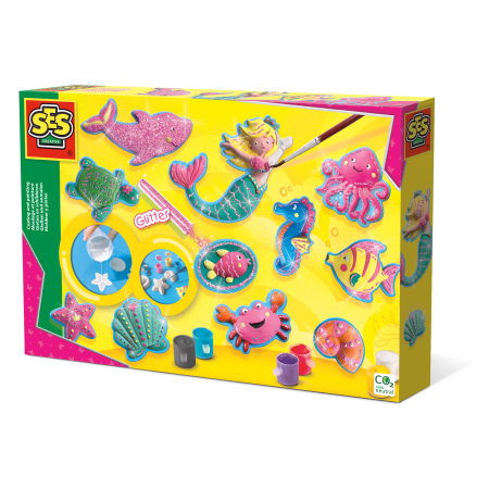  Plastilină & Mulaj - Set creativ mulaj si pictura - Figurine ocean