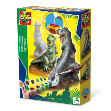  Plastilină & Mulaj - Set creativ mulaj si pictura - T-rex