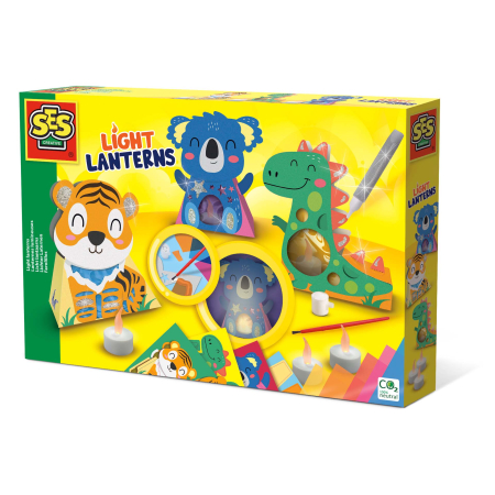  Activități & Îndemânare - Set creativ pentru copii de felinare in forma de animale