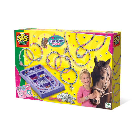 Artă & Meșteșuguri - Set creativ - Studiou cu diamante si pandantive cu cai