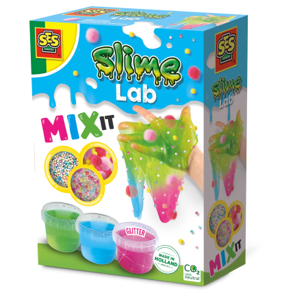 Slime & Experimente distractive - Set de mixat slime colorat cu margele si bile