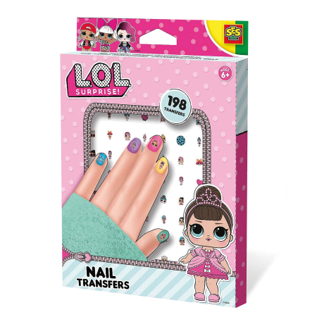 Licențe & Tematice - Set manichiura copii L.O.L. cu folii decorative de unghii