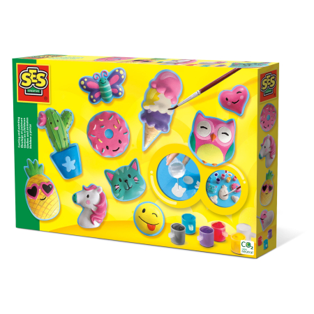  Plastilină & Mulaj - Set pentru copii de mulaj si pictura cu figurine colorate