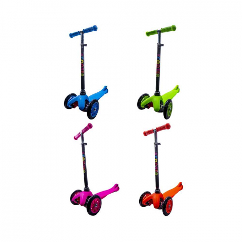 Jucarii exterior - Trotineta cadru metal, suport plastic, 3 roti, 58 cm