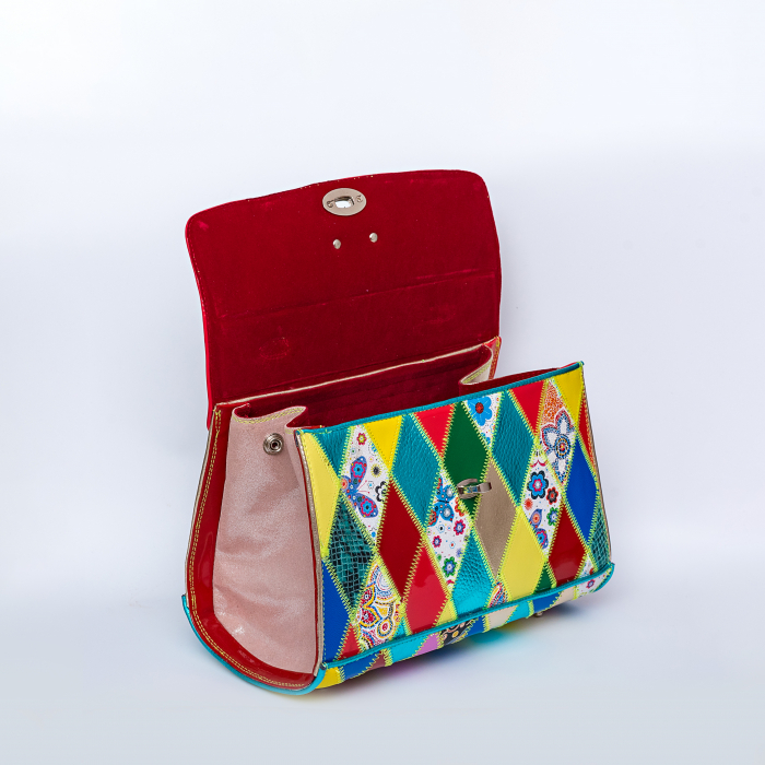 Poseta  piele naturala''Harlequin'' [2]