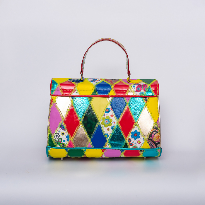 Poseta  piele naturala''Harlequin'' [3]