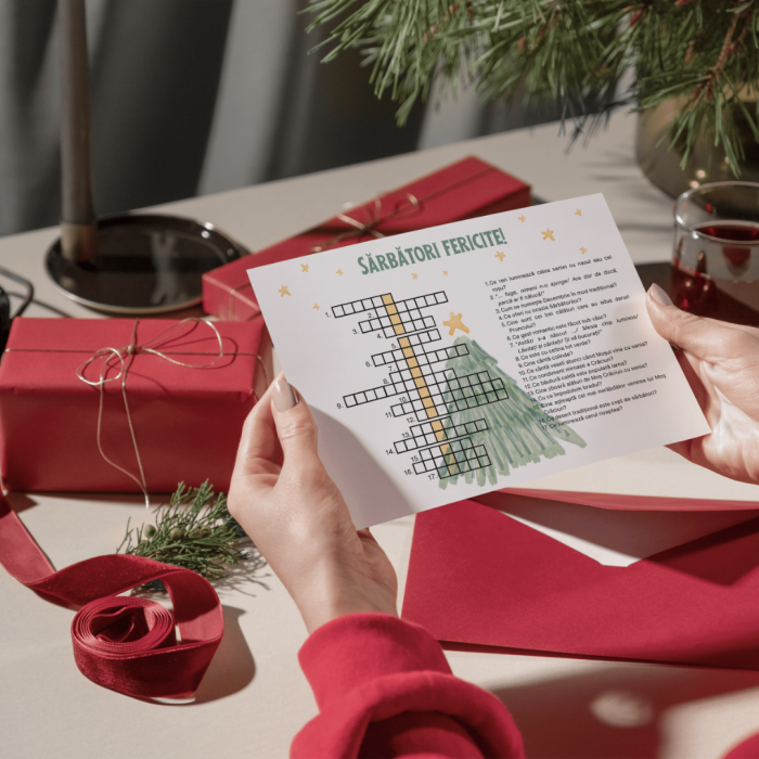 Felicitare de Crăciun – Rebus Model 2, eco-friendly [2]