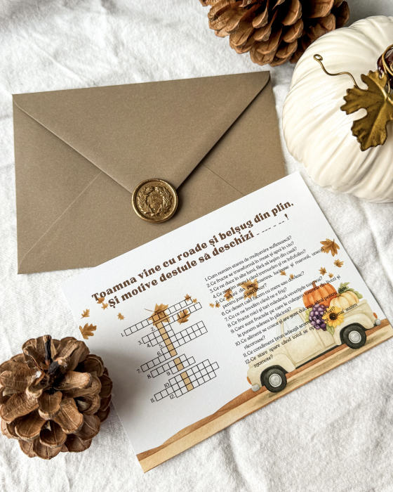 Felicitare de Mărțișor cu rebus - Zile senine și pline de bucurie! [6]