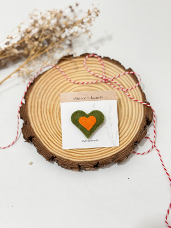 Yo Soy Lavanda - Broșă handmade din fetru cu lavandă naturală - Diverse culori și modele
