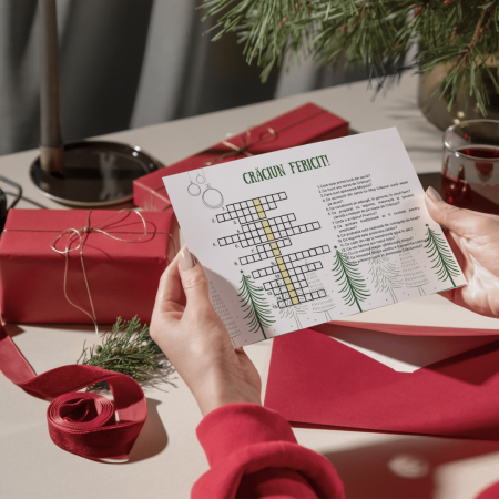 Felicitare de Crăciun – Rebus Model 1, eco-friendly [1]