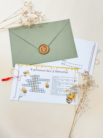 Mărțișor - Felicitare de Mărțișor cu rebus - O primăvară dulce și distractivă