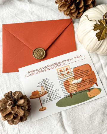 Felicitare de Mărțișor cu rebus - Zile senine și pline de bucurie! [3]