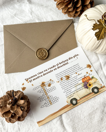 Felicitare de Mărțișor cu rebus - Zile senine și pline de bucurie! [5]